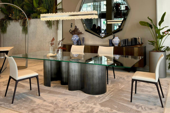 Cattelan Italia Papel Glass Dining Table