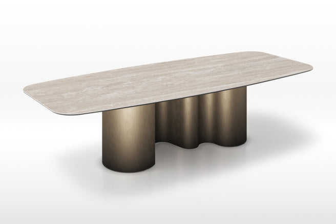 Cattelan Italia Papel Keramik Biscuit, Polygon & Boomerang Shaped Dining Table
