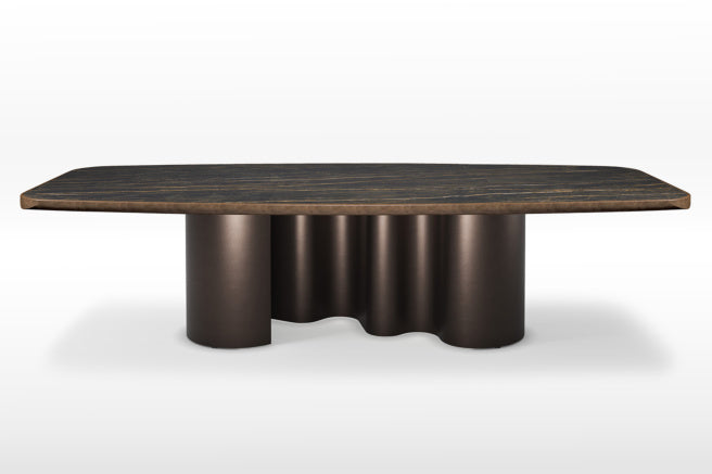 Cattelan Italia Papel Keramik Premium Barrel-Shaped Dining Table