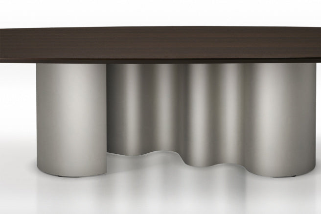Cattelan Italia Papel Wood Live Edged Dining Table