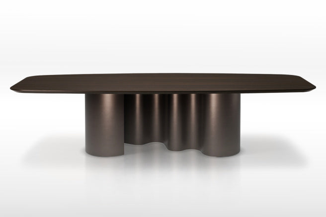 Cattelan Italia Papel Wood Live Edged Dining Table