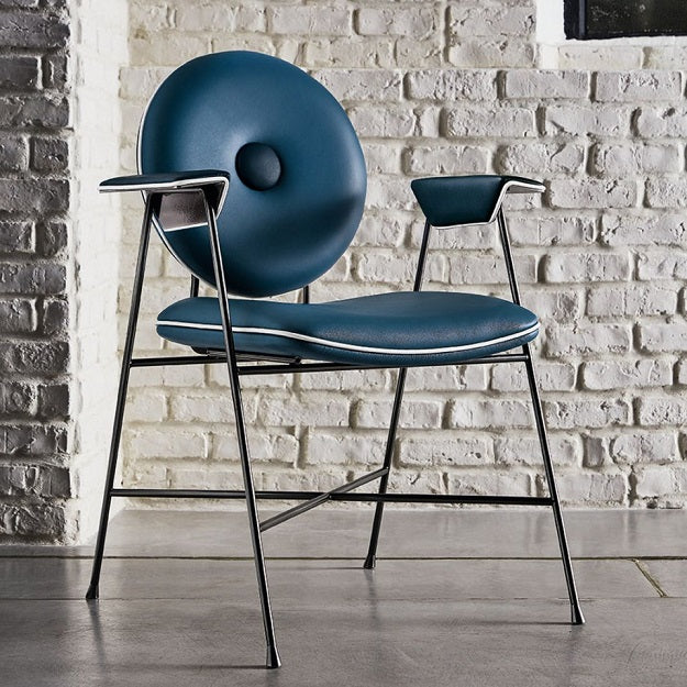 Bontempi Casa Penelope Chair With Metal Frame & Arms