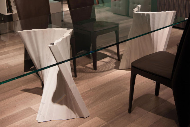Cattelan Italia Plisset Glass Dining Table