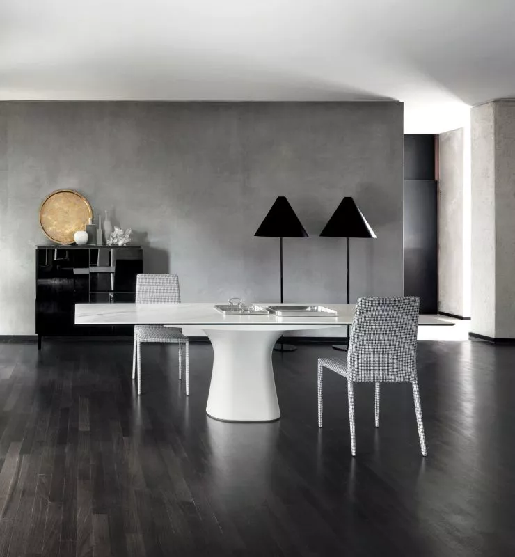 Bontempi Podium Rectangular Fixed Dining Table | 52.54,52.55