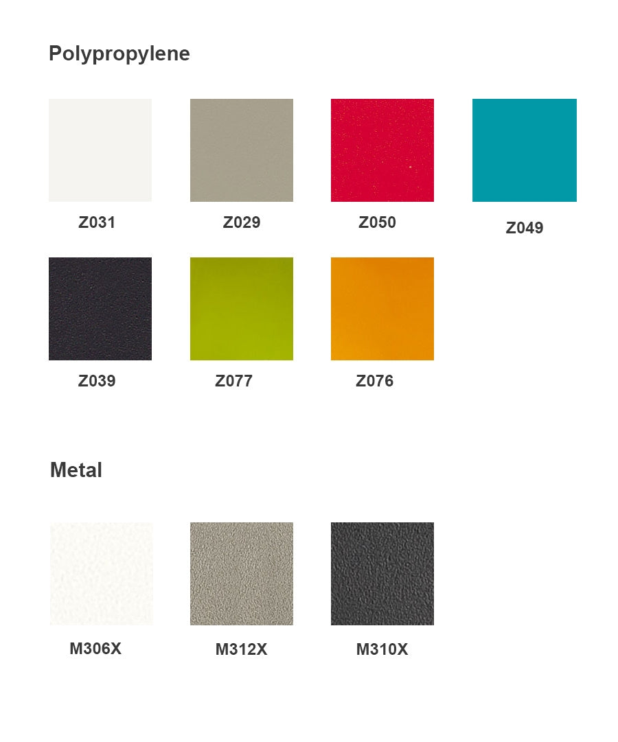 Bontempi Eva Dining Chair Stackable Polypropylene Set of 2