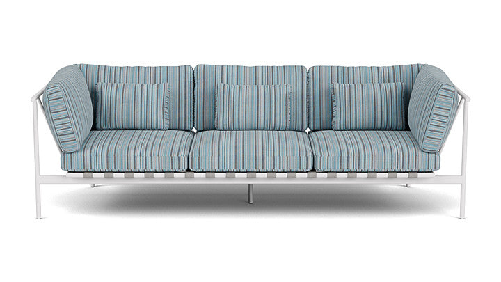 Barlow Tyrie Around Deep Seating Triple Lounge Sofa with Aluminium Arms