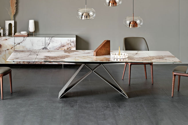 Cattelan Italia Premier Crystalart Drive Extendible Dining Table