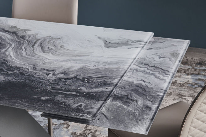 Cattelan Italia Eliot Crystalart Drive Extendible Dining Table