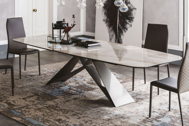 Cattelan Italia Premier Keramik Barrel & Biscuit Shaped Dining Table 200 & 220