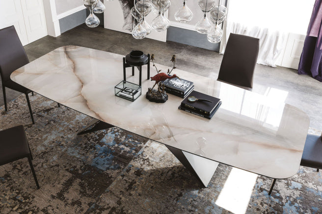 Cattelan Italia Premier Keramik Barrel Shaped Dining Table 240 & 300