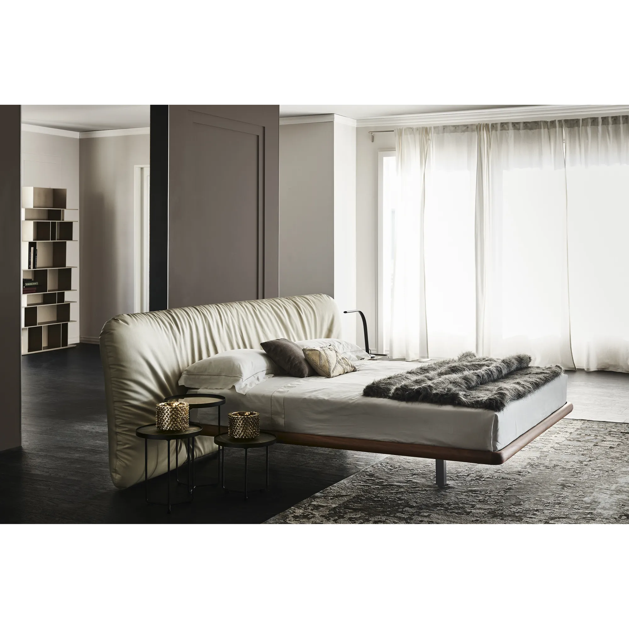 Cattelan Italia Marlon Bed With Wood Frame
