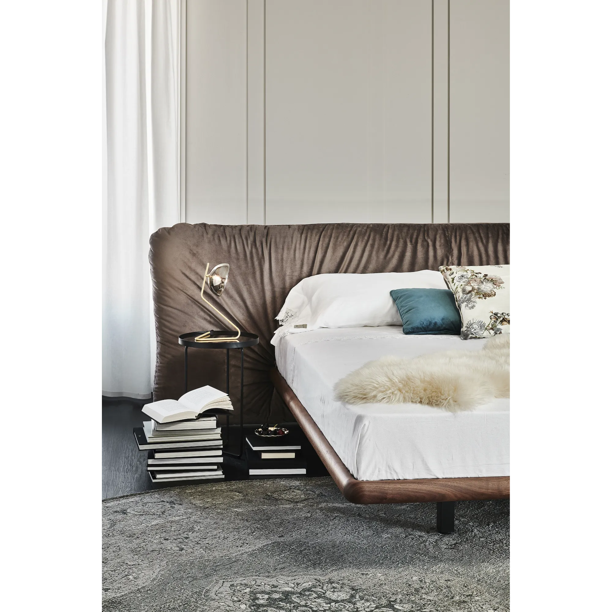 Cattelan Italia Marlon Bed With Wood Frame