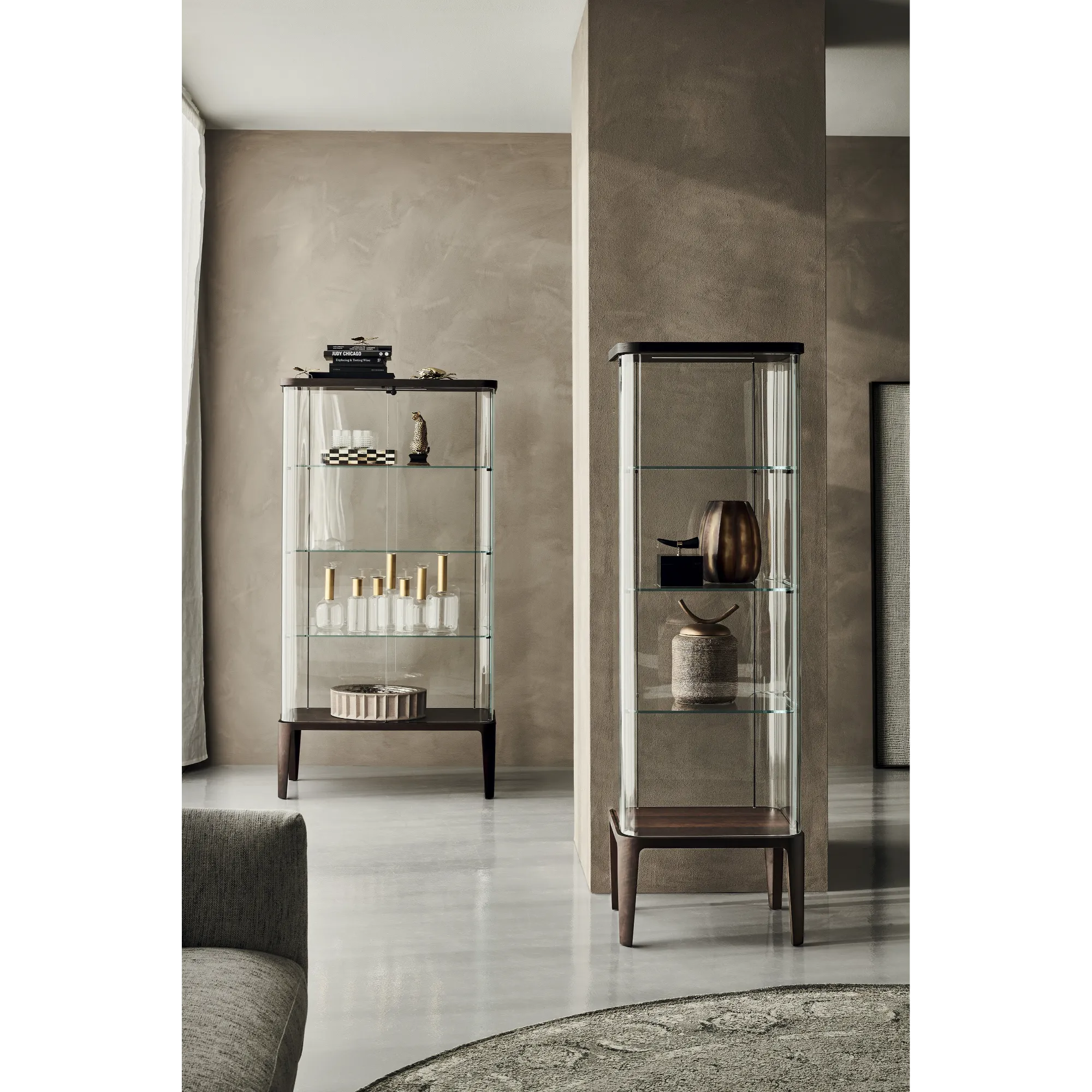 Cattelan Italia Chantal Extra Clear Glass Showcase