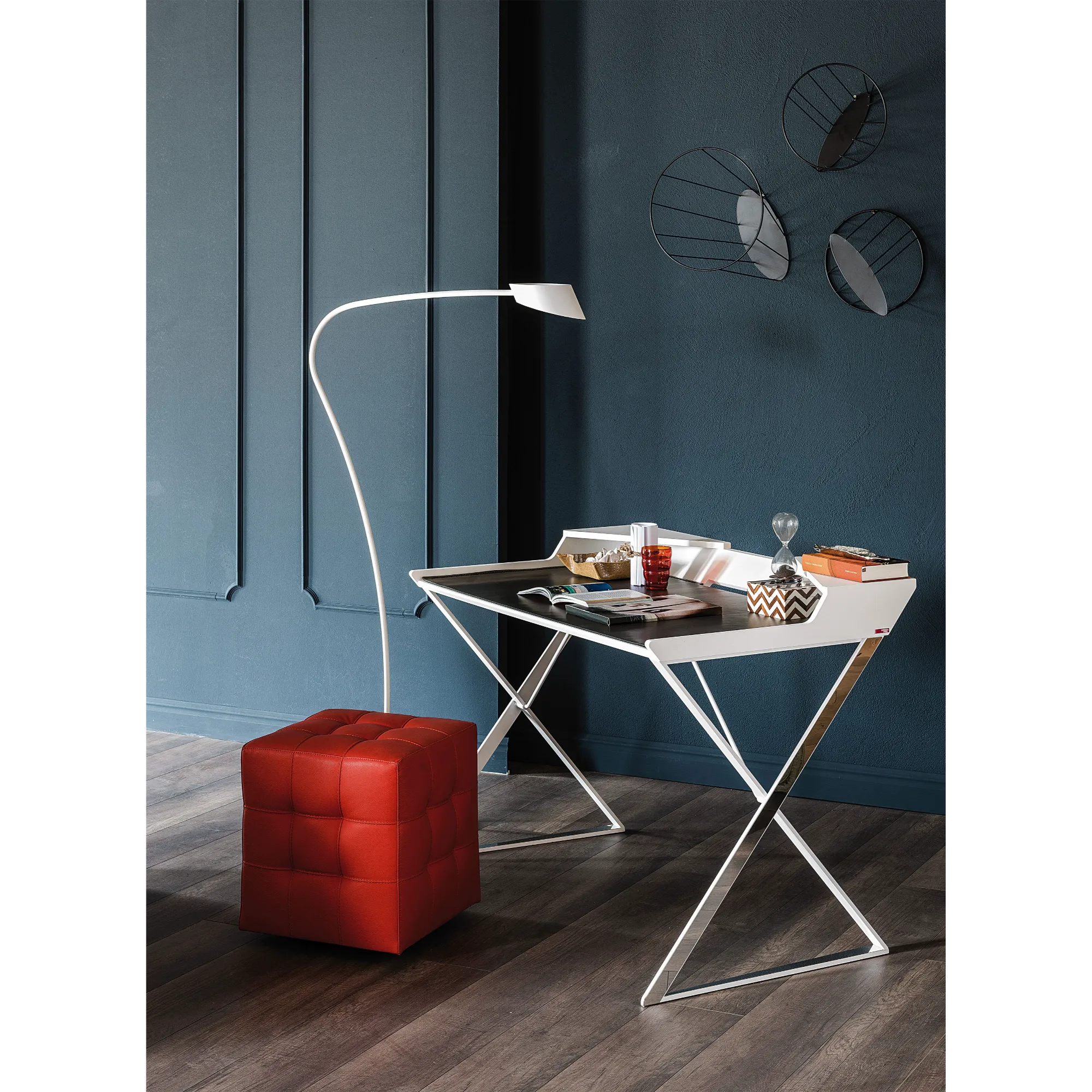 Cattelan Italia Qwerty Steel Framed Desk