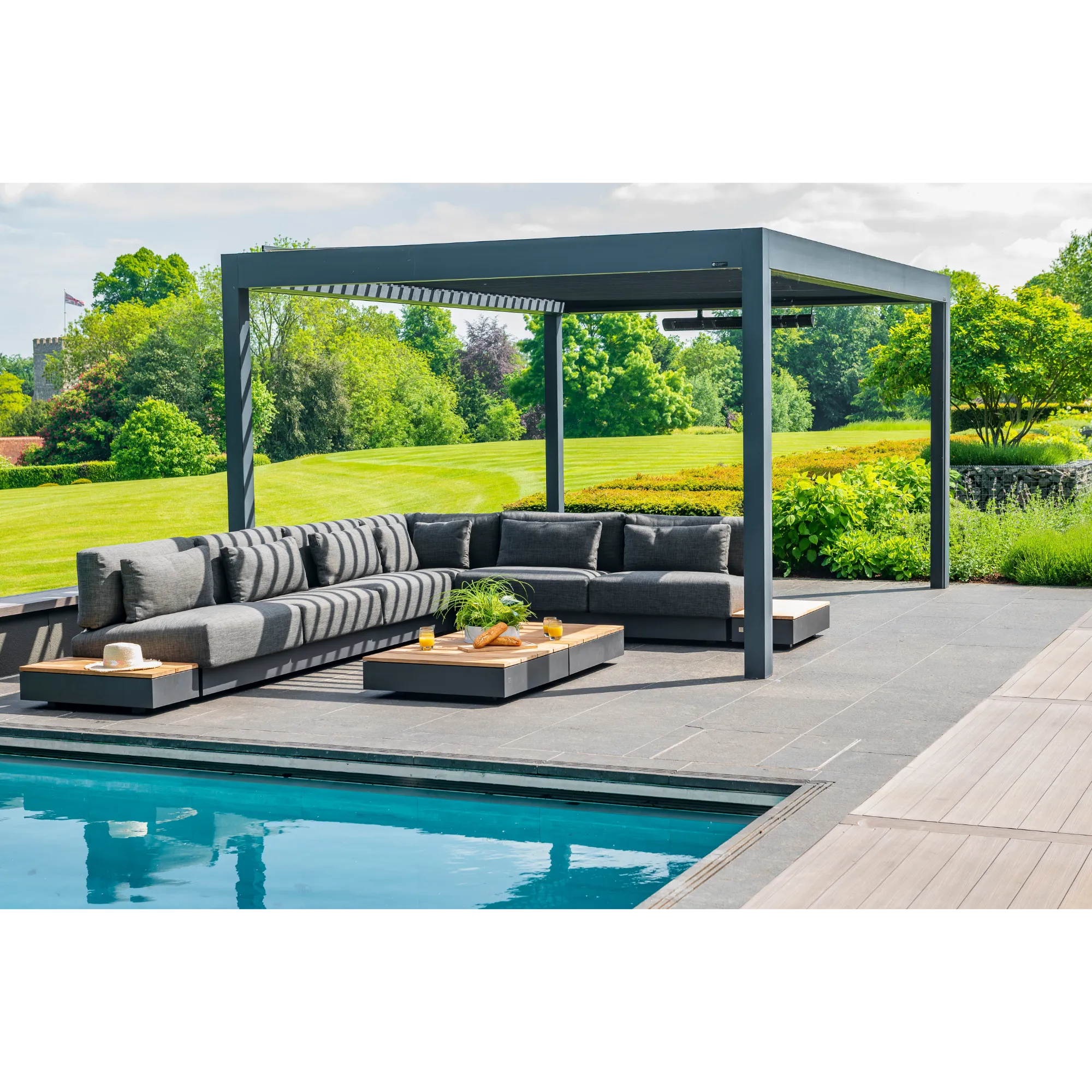 Ibiza Corner Group W/ 2 Side And 2 Coffee Tables