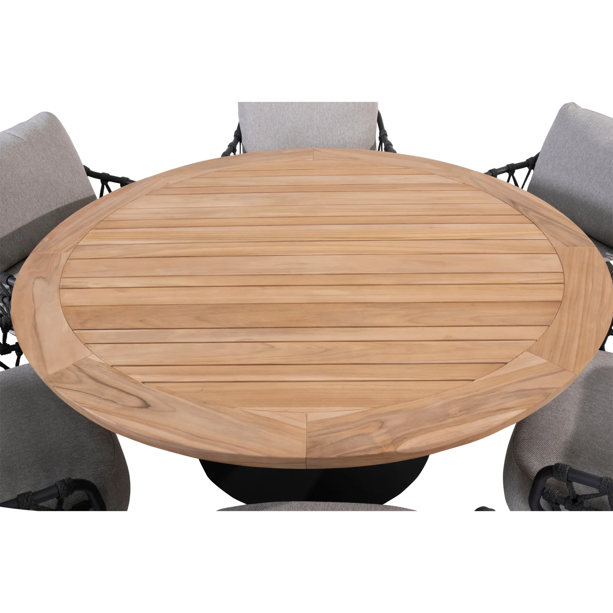 4 Seasons Outdoor Jura 160cm Saba Low Dining Set with 6 Jura Low Dining Chairs - Special Offer