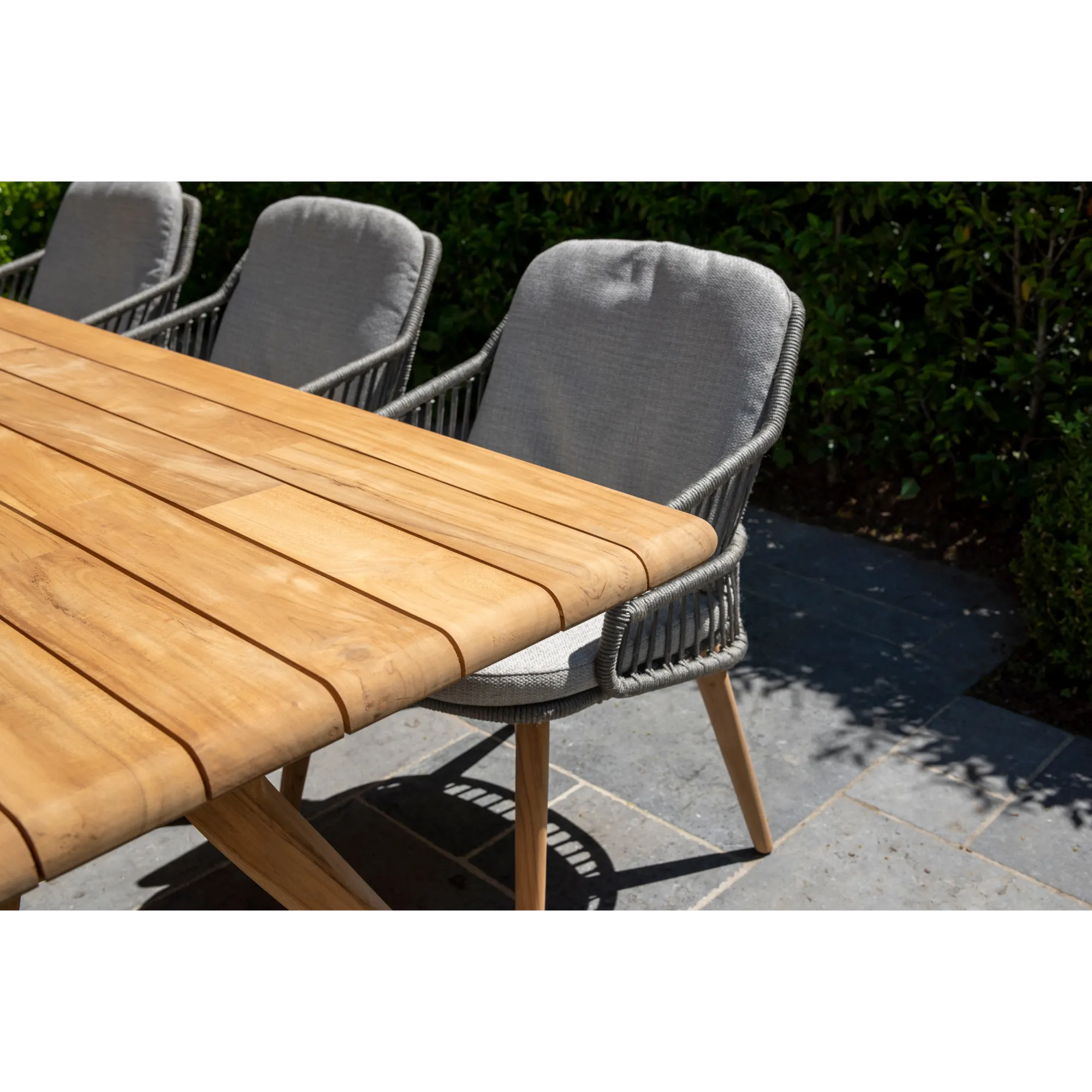 4 Seasons Outdoor Belair Dining Table Natural Teak 240 X 100 Cm
