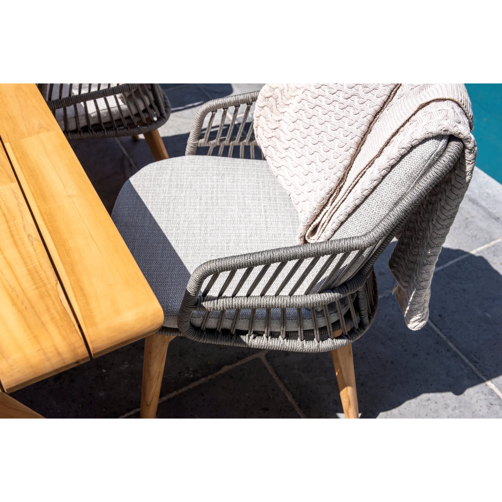 4 Seasons Outdoor Belair Dining Table Natural Teak 240 X 100 Cm