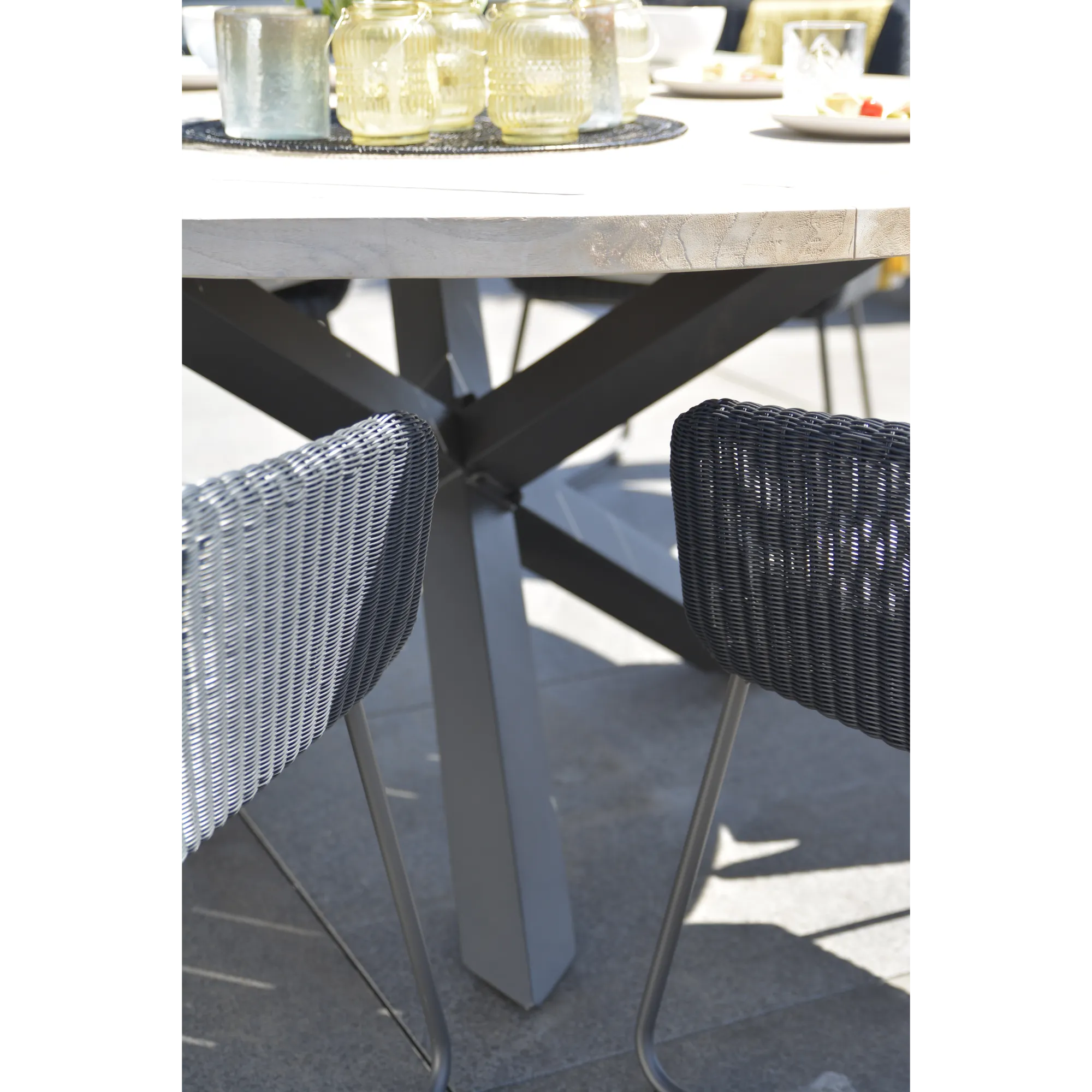 Avila Living Chair With 2 Cushions Polyloom Anthracite