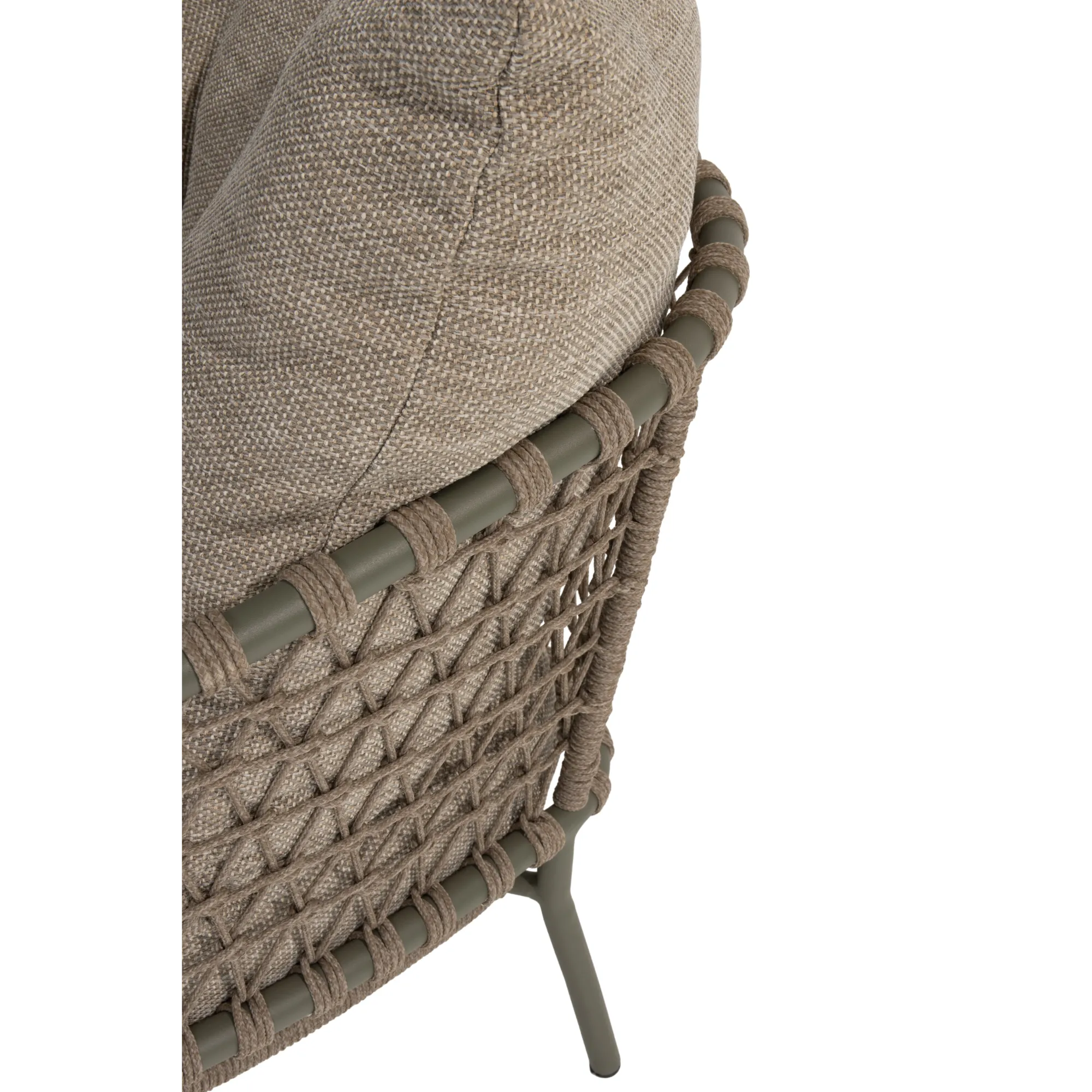 4 Season Outdoor Jura Living Chair Olive With 2 Cushions