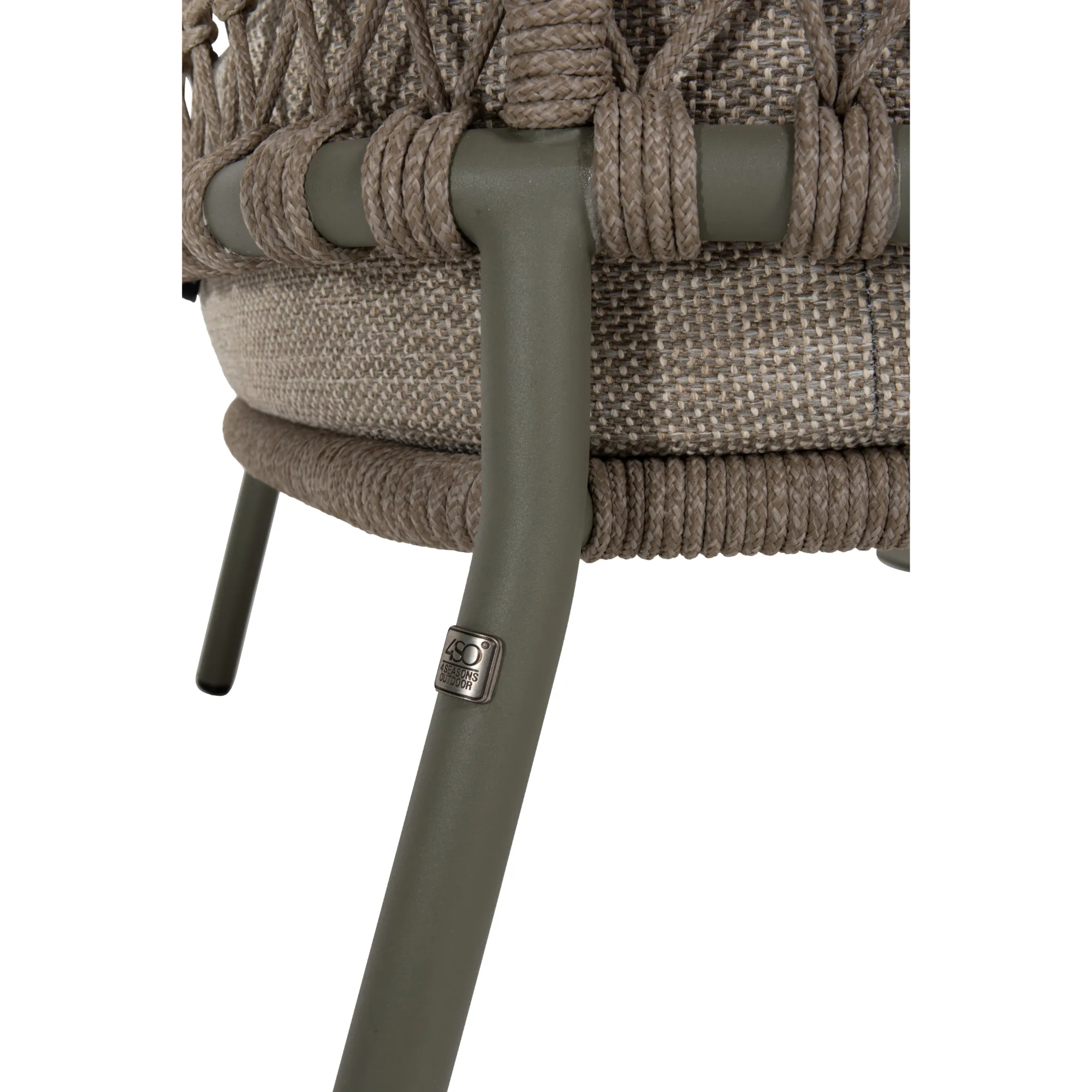 4 Season Outdoor Jura Living Chair Olive With 2 Cushions