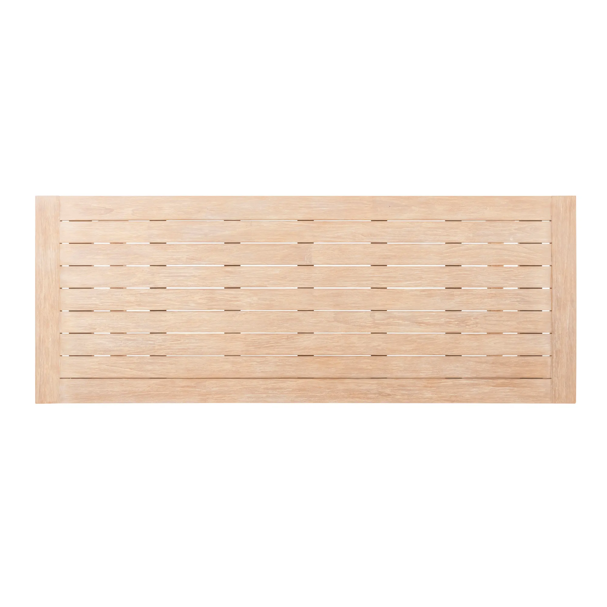 4 Season Outdoor Noah Dining with Brushed Teak Top and Base 260 X 100 X 75 cm