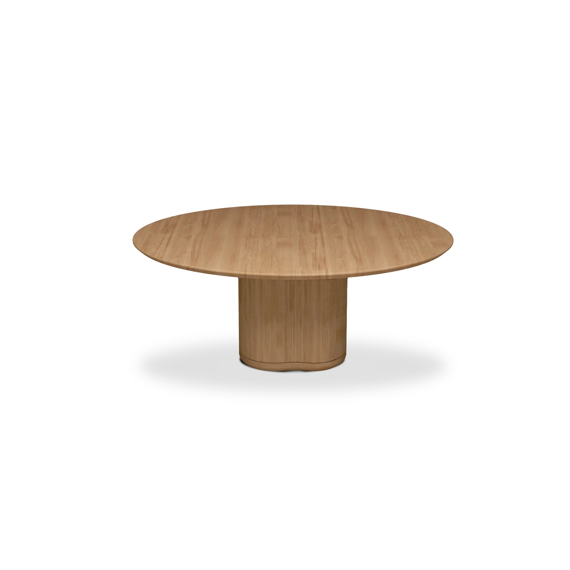 Manutti Ogado Low Dining Table with 160 cm Width , 68 cm Height Teak Table Top