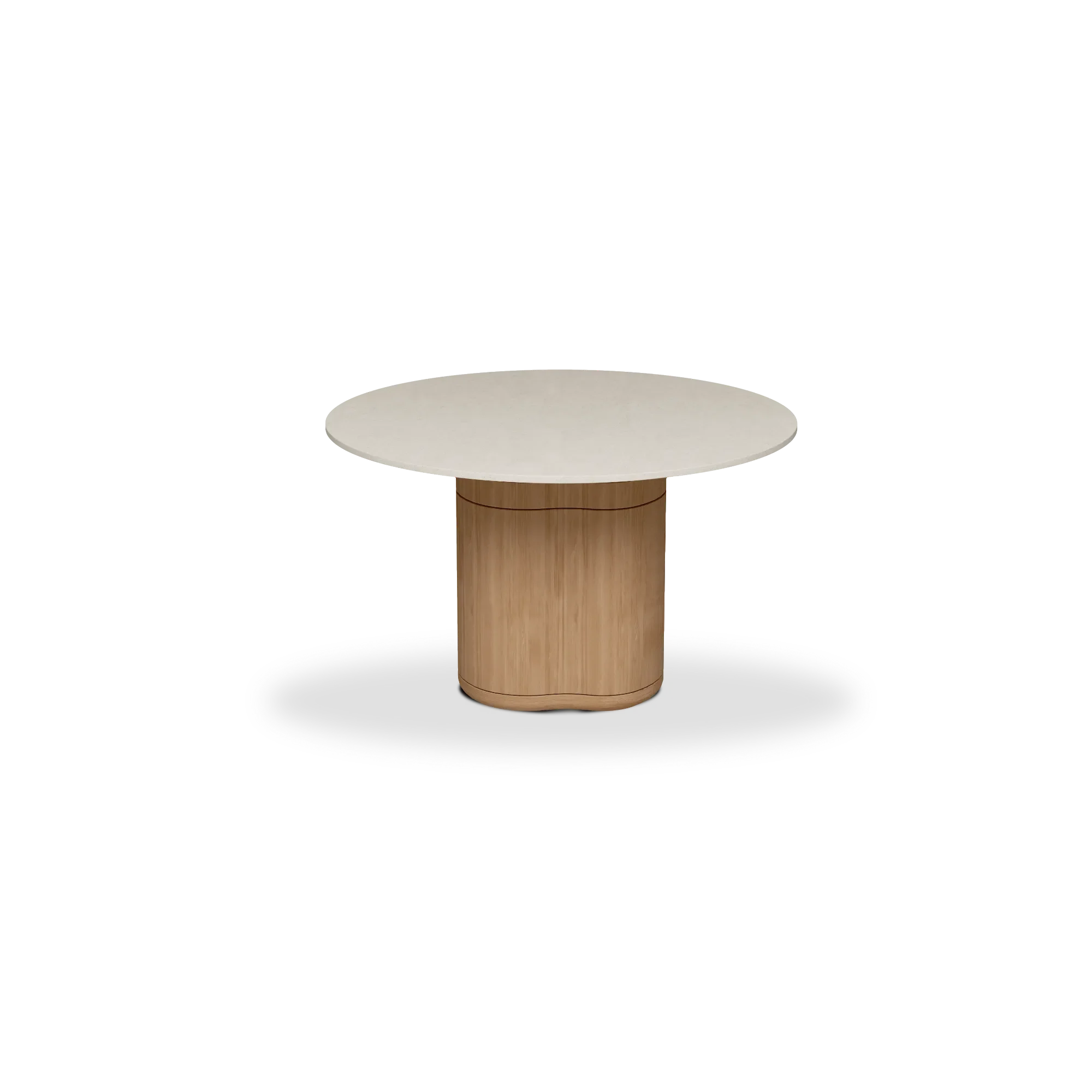 Manutti Ogado Round Dining Table with 125cm Width , 73 cm Height & Ceramic Table Top