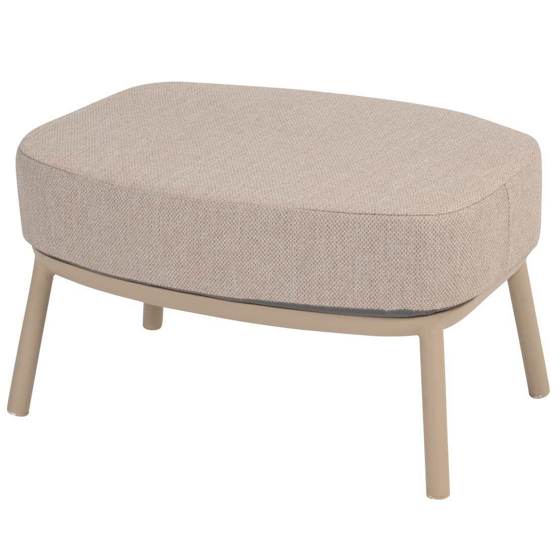 4 Seasons Outdoor Puglia Footstool Latte With Cushion