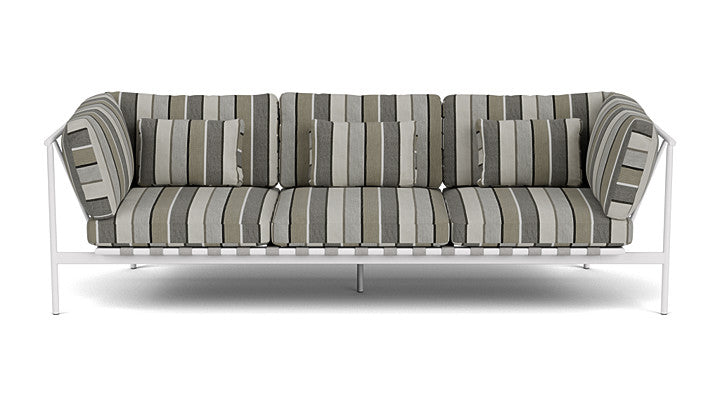 Barlow Tyrie Around Deep Seating Triple Lounge Sofa with Aluminium Arms