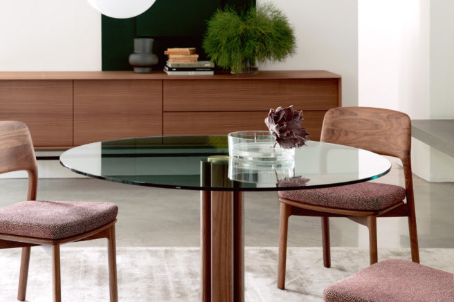 Porada Quadrifoglio Round Dining Table – Single Base