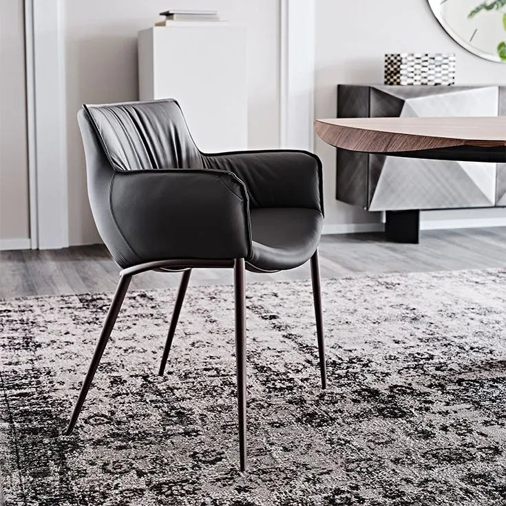 Cattelan Italia Rhonda Dining Armchair – Synthetic Leather & Micro Nubuk