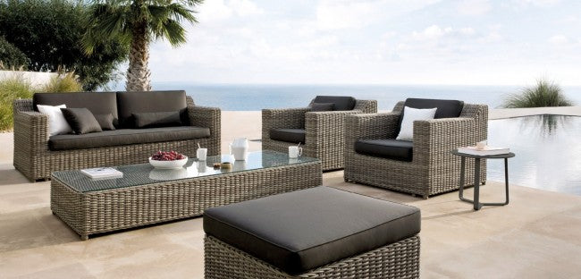 Manutti San Diego Large Footstool With Cushion