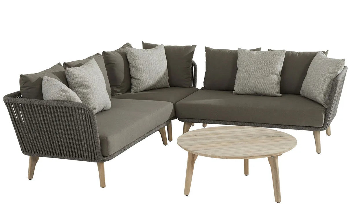4 Seasons Outdoor Santander Corner Sofa Set With Gabor Coffee Table
