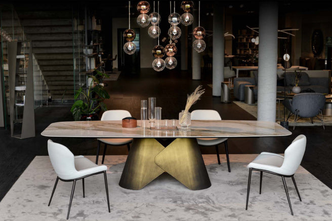 Cattelan Italia Scott Keramik Barrel Shaped Dining Table