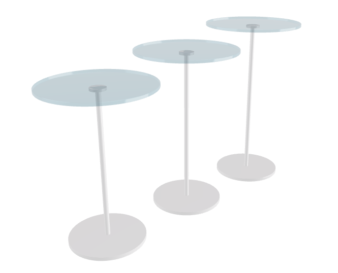 Cattelan Italia Gliss Coffee Table Set of 3 Ø35