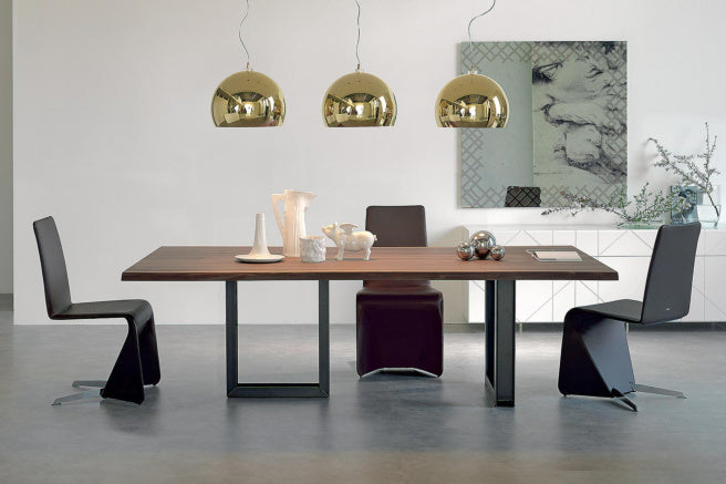 Cattelan Italia Sigma Wood Live Edged Dining Table