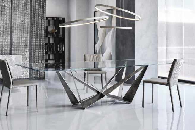 Cattelan Italia Skorpio Glass Dining Table – Fast Delivery