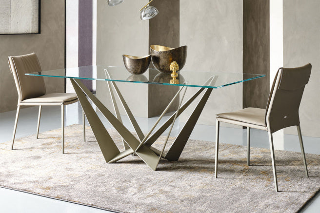 Cattelan Italia Skorpio Glass Dining Table – Fast Delivery