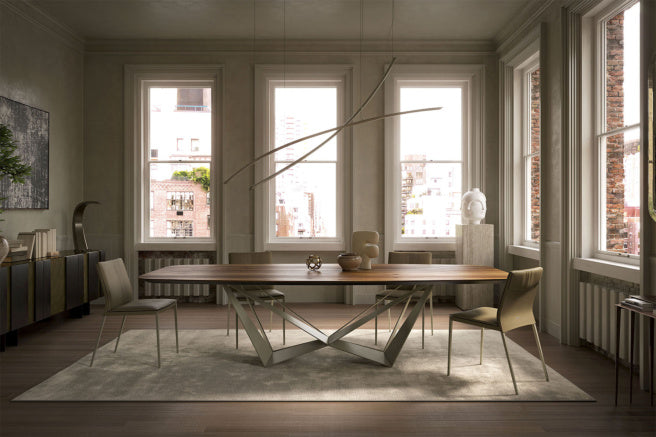 Cattelan Italia Skorpio Wood Oval-Shaped Dining Table