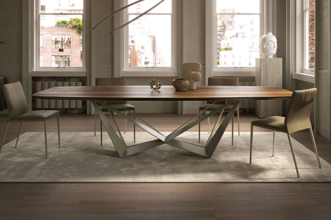 Cattelan Italia Skorpio Wood Barrel-Shaped Dining Table – Fast Delivery
