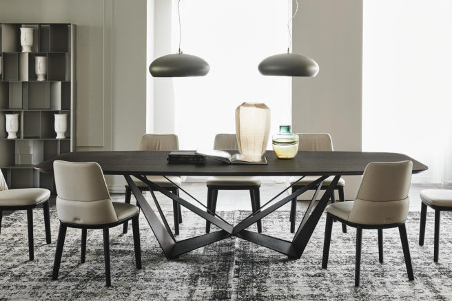 Cattelan Italia Skorpio Wood Barrel-Shaped Dining Table – Fast Delivery