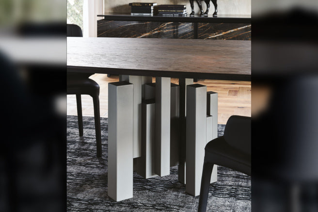 Cattelan Italia Skyline Wood Barrel-Shaped Dining Table