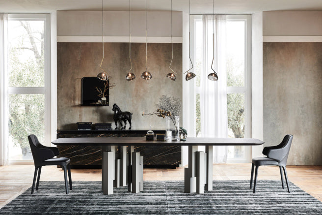 Cattelan Italia Skyline Wood Barrel-Shaped Dining Table