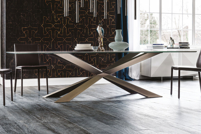 Cattelan Italia Spyder Keramik Barrel Shaped Dining Table