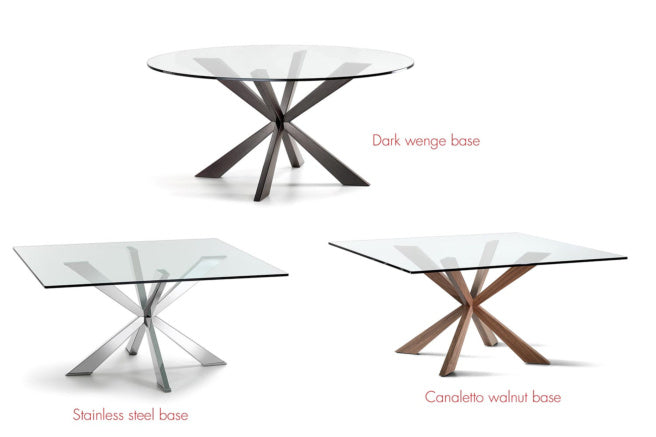 Cattelan Italia Spyder Glass Dining Table
