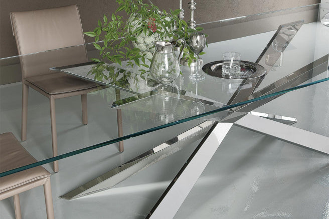 Cattelan Italia Spyder Glass Dining Table