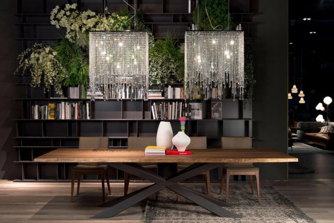 Cattelan Italia Spyder Wood Live Edged Dining Table – Fast Delivery