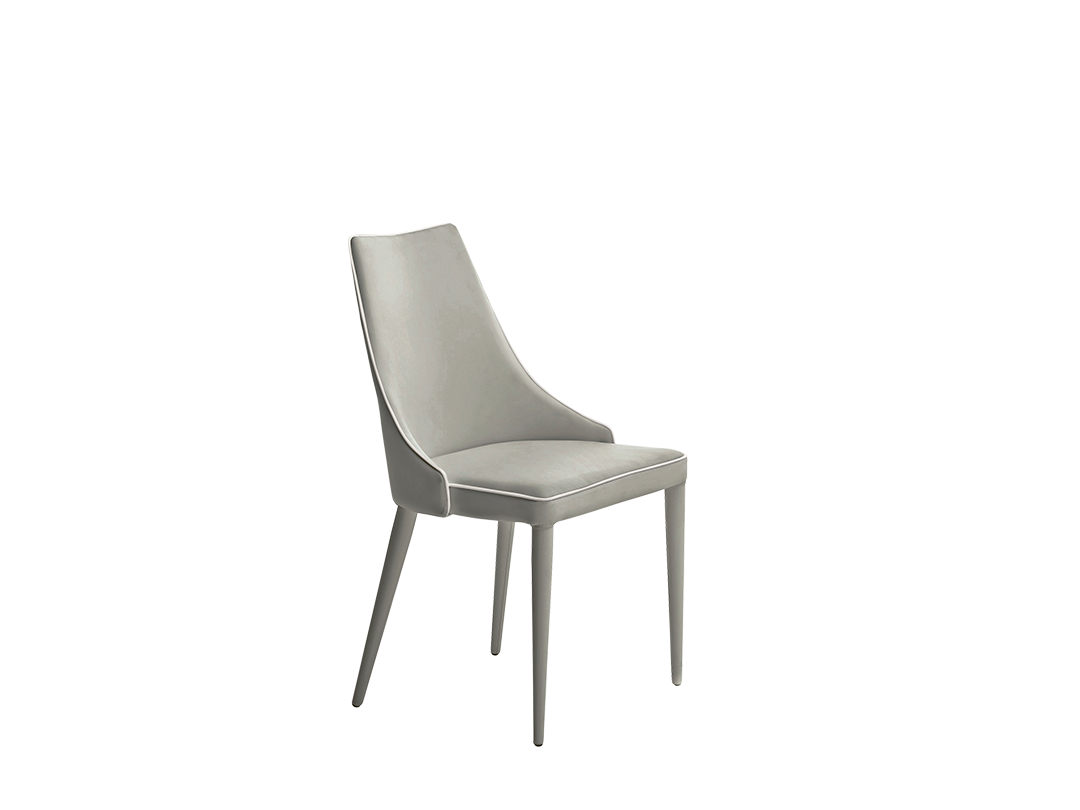 Clara Chair with lacquered metal frame