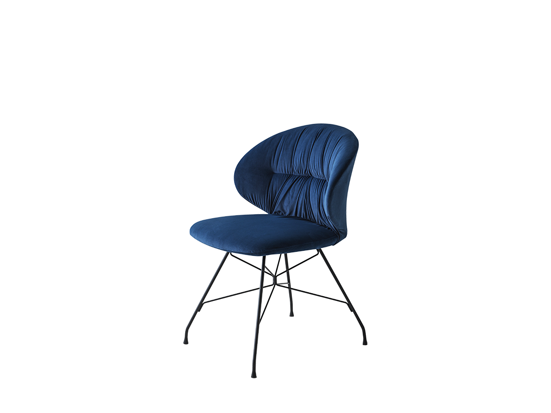 Drop Swivel chair with lacquered frame in die-cast Aluminium
